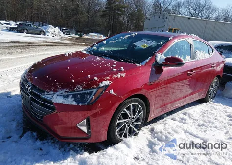 2020 Hyundai Elantra Limited from USA, damaged, VIN KMHD84LF8LU898227